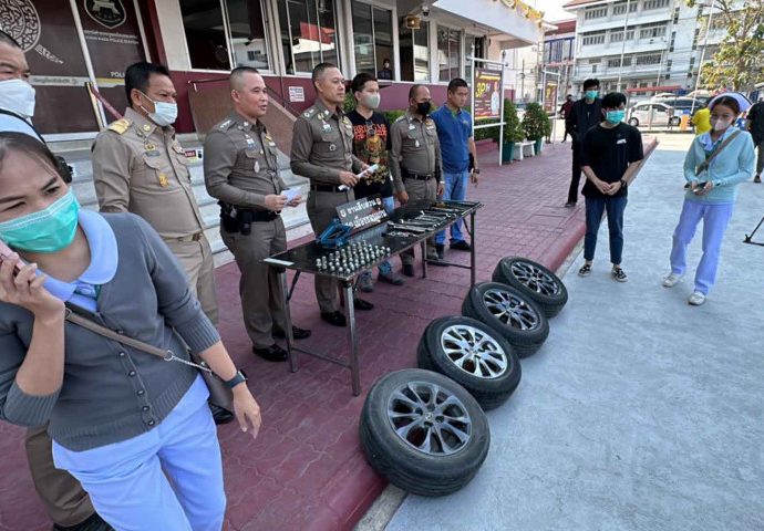 Wheels stolen from parked cars at university