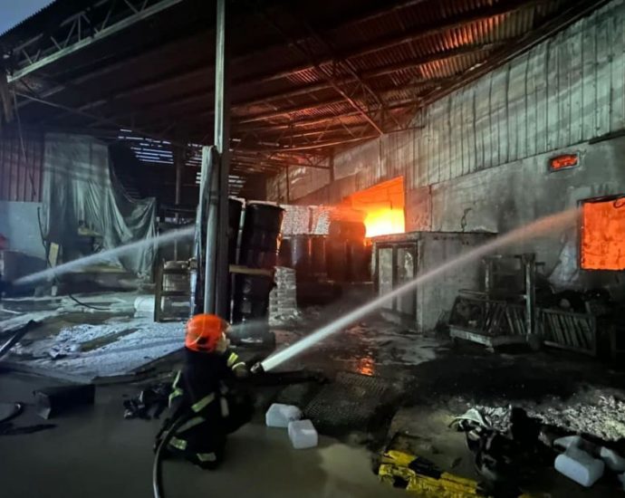 Blaze at Tuas South industrial area, SCDF expects ‘extended’ firefighting operation