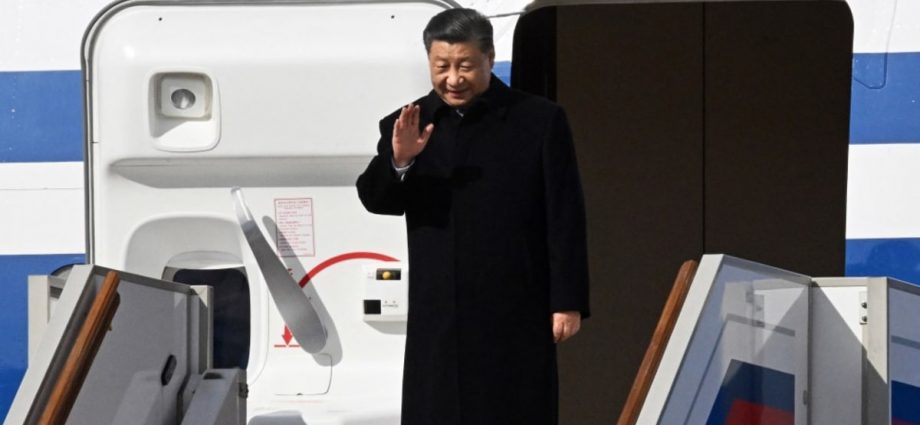 China’s Xi Jinping arrives in Russia for talks with Vladimir Putin