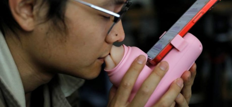 Chinese firm invents lockdown-inspired kissing machine for remote lovers