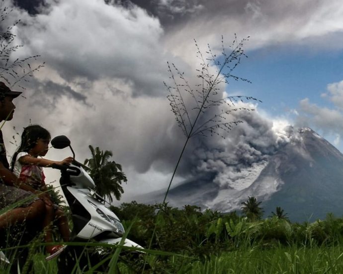 Indonesia’s Merapi volcano erupts, spews hot cloud