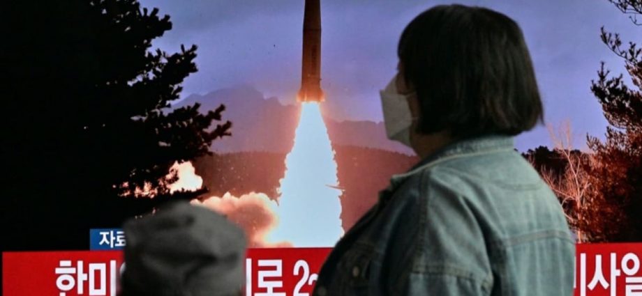 North Korea fires short-range ballistic missile as US, South Korea stage military drills