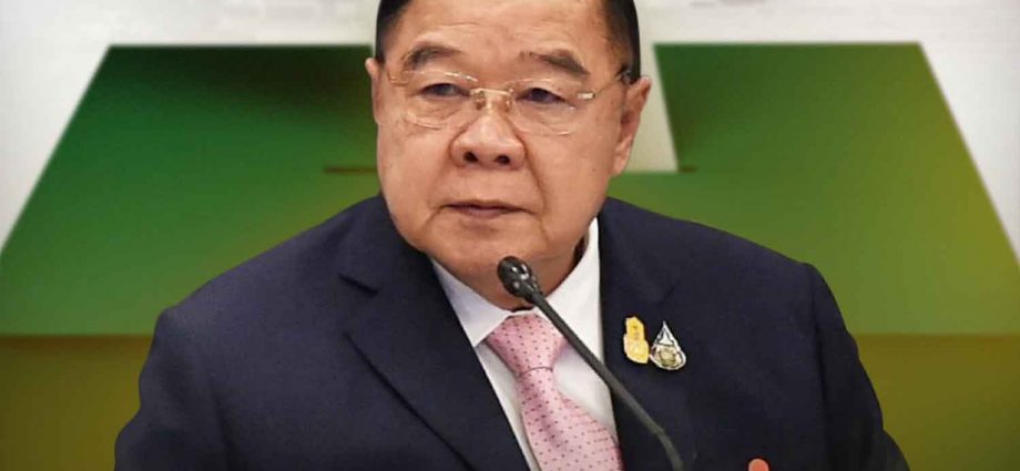 Prawit: I'm the best choice for reconciliation