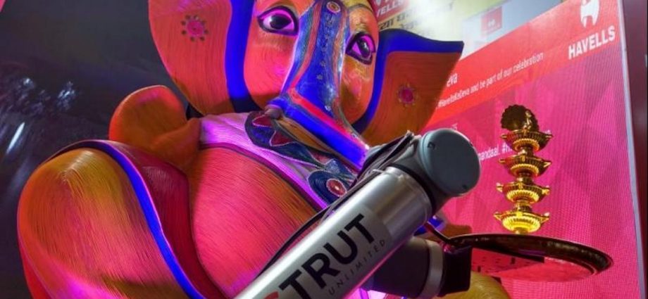 Robots are performing Hindu rituals