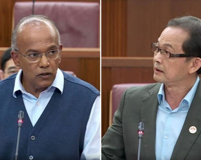 Shanmugam, Leong Mun Wai have heated debate in Parliament on whether Lee Hsien Yang and wife ‘absconded’