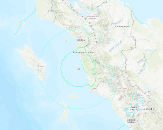 6.1-magnitude quake strikes off Indonesia’s Sumatra island: USGS