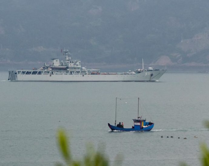 Chinese navy ships remain around Taiwan after drills end