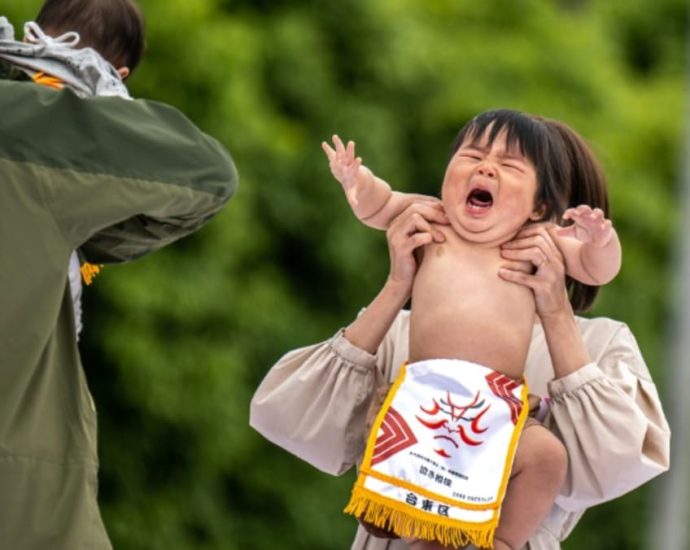 Japan’s ‘crying baby sumo’ festival returns after pandemic