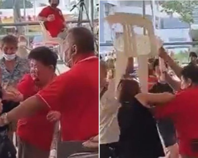 Married couple and woman who fought over seats at getai concert each fined S,000