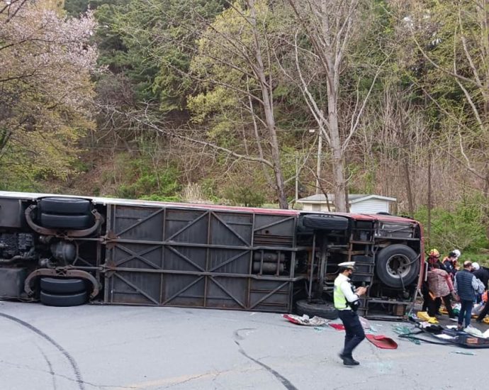 One Israeli killed, dozens injured in bus accident in South Korea