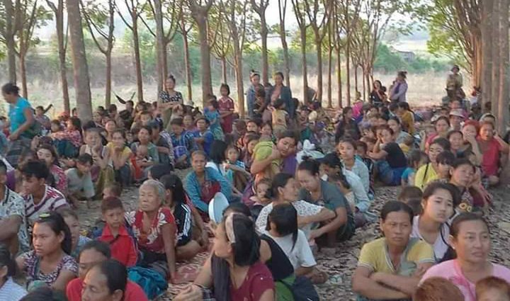 Residents flee fighting in Myanmar