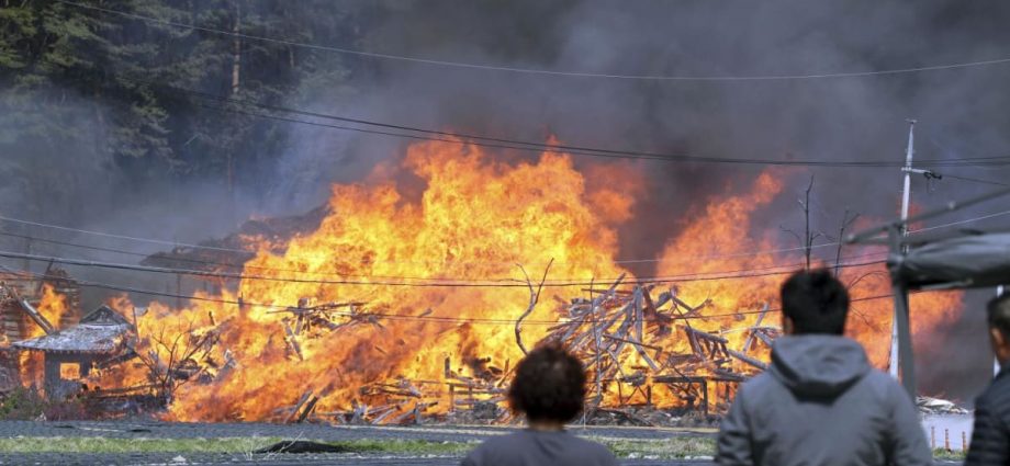 South Korea wildfire forces 500 residents to evacuate, rain helps fight flames