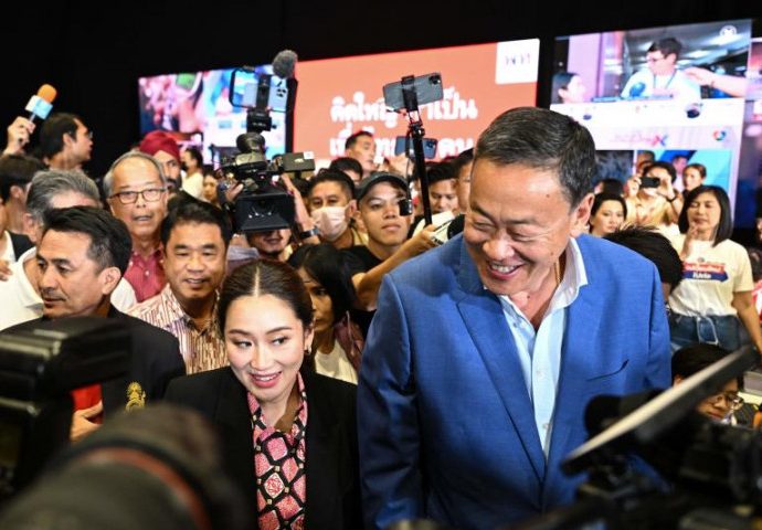 Exit poll shows Pheu Thai, Move Forward leading vote