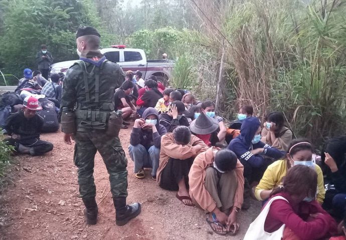 Illegal migrants caught on western border