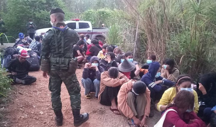 Illegal migrants caught on western border