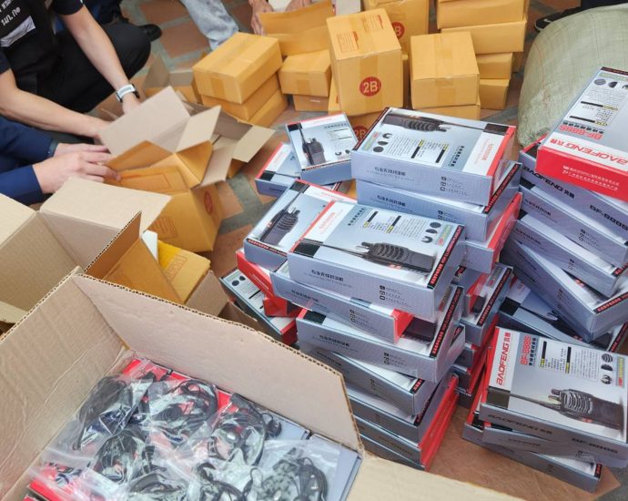 Police seize over 260 smuggled 2-way radios