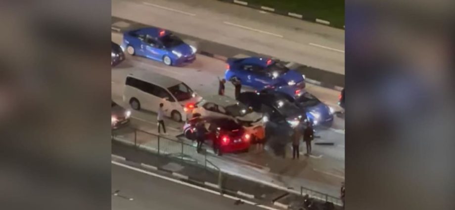 Speeding driver lost control of Mercedes before crashing into Gojek driver's car, killing him