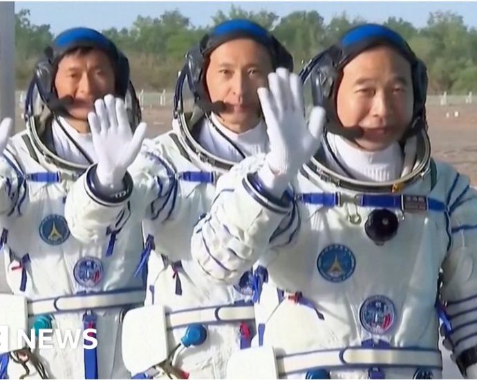 Watch rocket launch first Chinese civilian into space