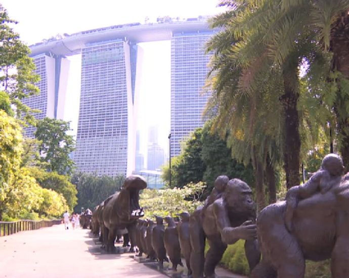 World’s longest sculpture arrives at Gardens by the Bay to raise awareness on wildlife conservation