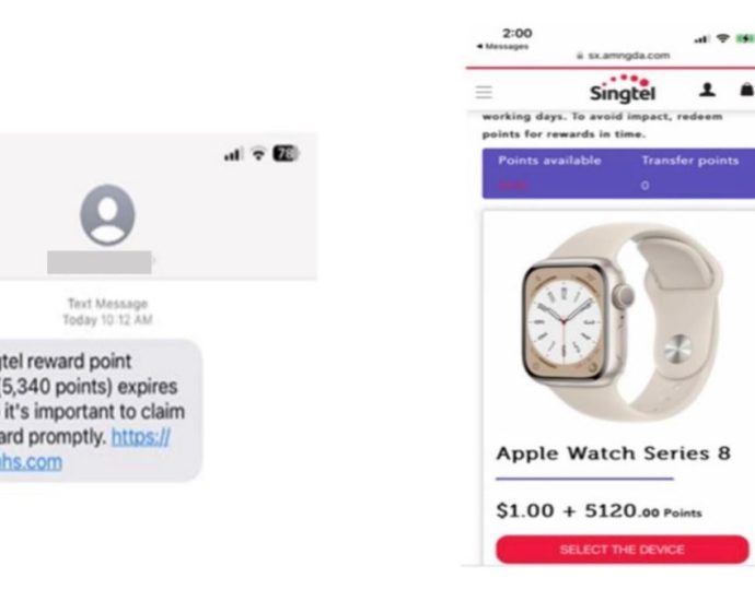 At least S,000 lost to fake Singtel SMS phishing scams since June: Police