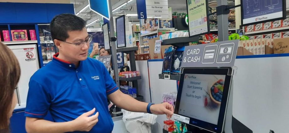 ‘Based on honour system’: Barcodes at FairPrice self checkouts for customers to scan for plastic bag payment