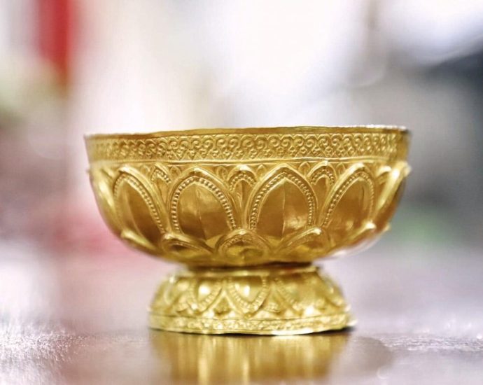 Construction work at temple turns up old gold bowl