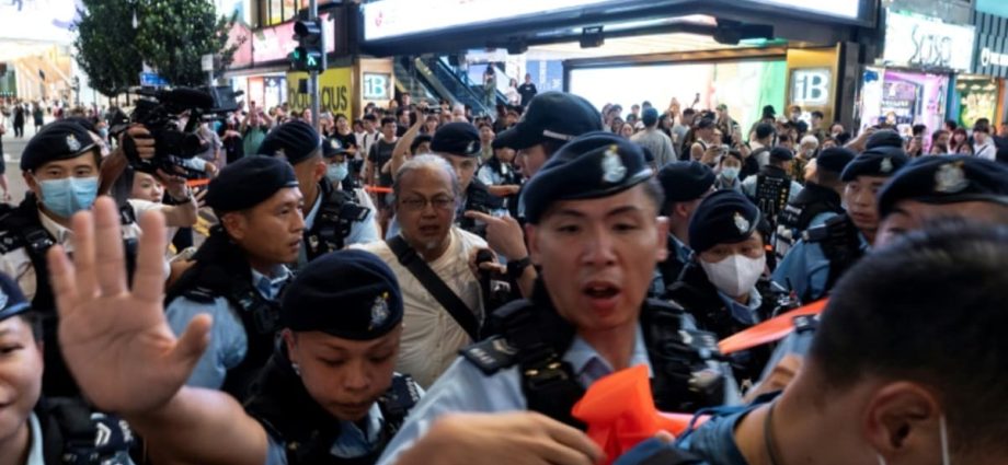 Hong Kong arrests 4 for 'seditious' acts on Tiananmen anniversary eve
