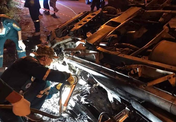 Road accident claims 4 lives, injures 6 migrants in Ayutthaya