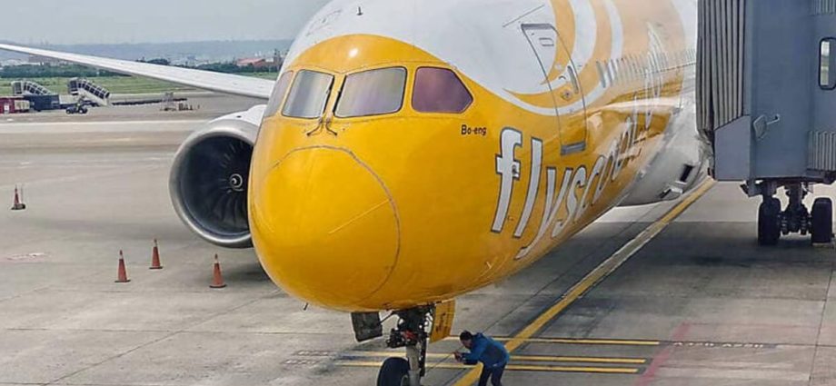 Scoot plane heading to Singapore from South Korea missing a wheel during stop in Taipei