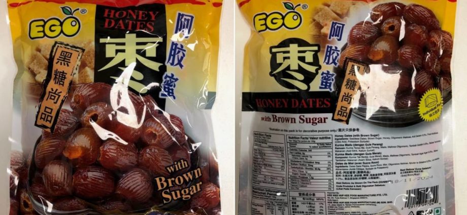 Singapore recalls EGO Honey Dates due to excessive levels of sulphur dioxide