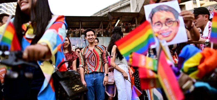 Thai PM frontrunner attends Pride parade, promising same-sex marriage, gender identity rights