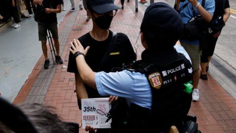 Tiananmen Square: Hong Kong police make arrests on anniversary of massacre