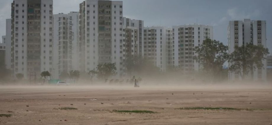 Trees uprooted, roofs blown off by cyclone in India's Gujarat