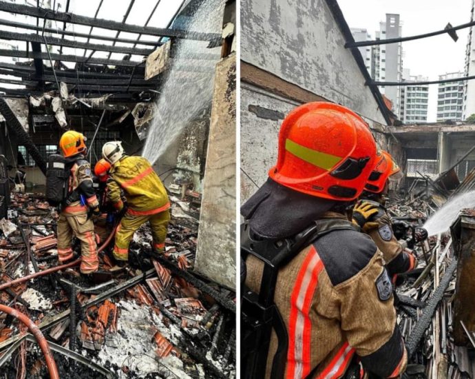 About 30 people evacuated after fire breaks out at Geylang shophouse