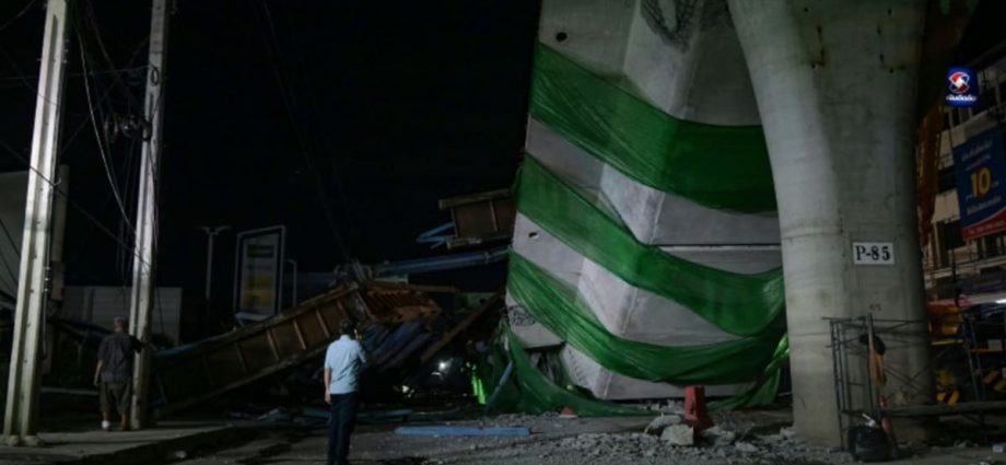 At least one dead after under-construction Bangkok highway collapses