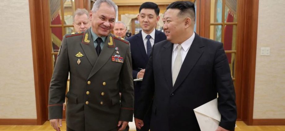 North Korea’s Kim Jong Un meets Russian defence minister