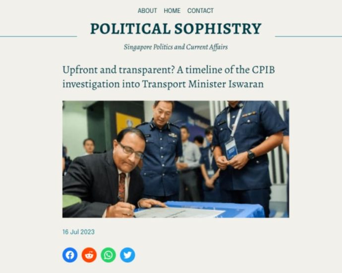 PM Lee and DPM Wong did not reveal Iswaran arrest as it was related to CPIB’s ‘operational matters’, says PMO