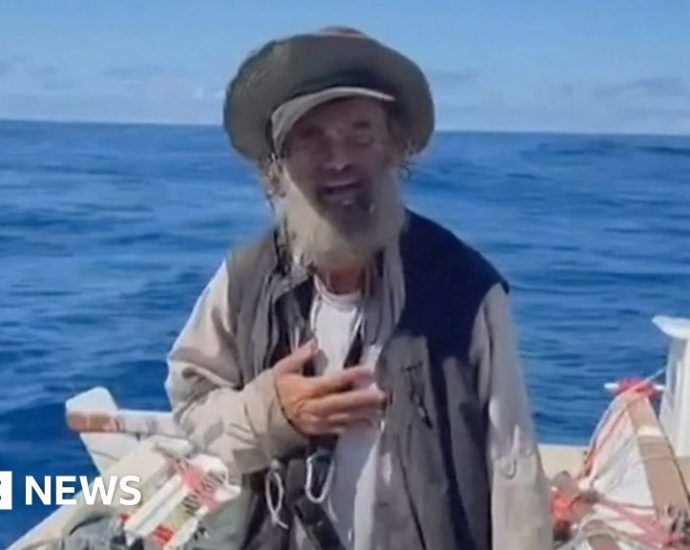 Watch: Sailor and dog rescued after two months at sea