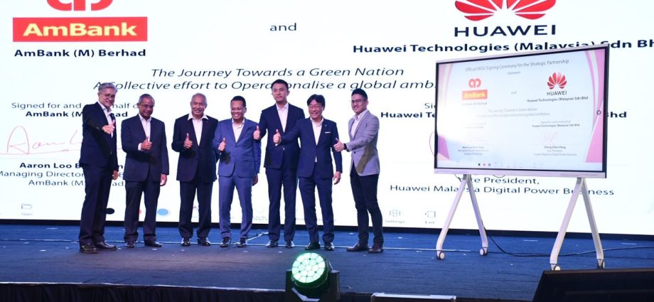 AmBank and Huawei sign MOU for sustainability financing and business solutions