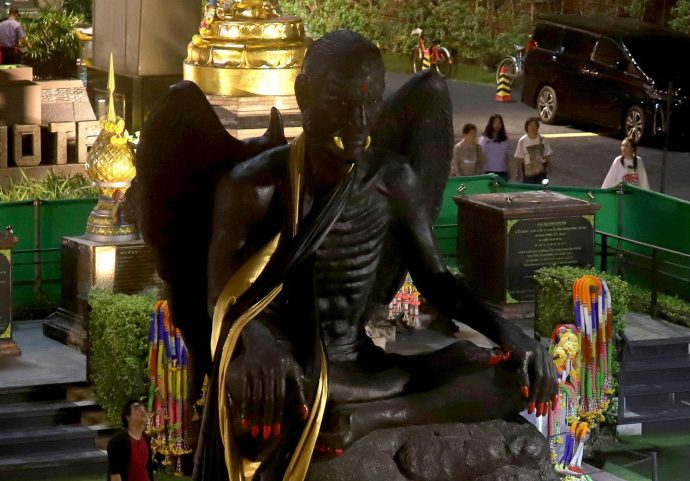 Artists say statue promotes devil worship