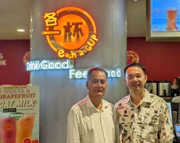 Each-A-Cup: Meet the 73-year-old founder and his son steering the OG bubble tea brand in Singapore