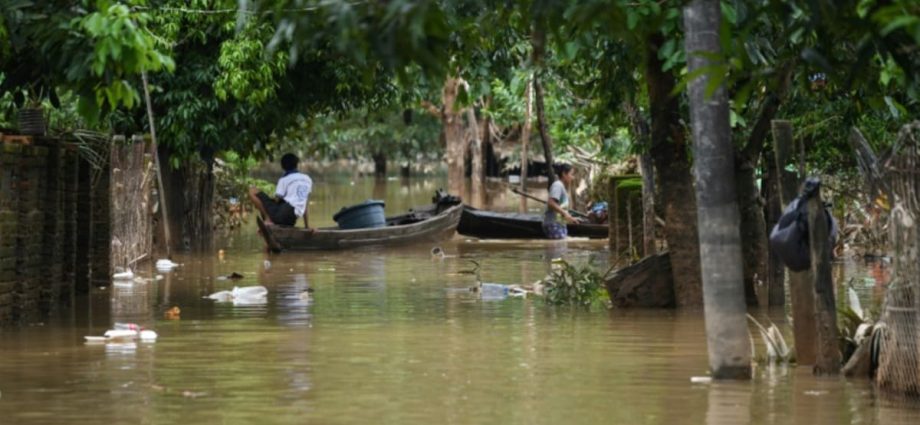 Five dead, 40,000 evacuated as monsoon floods hit Myanmar