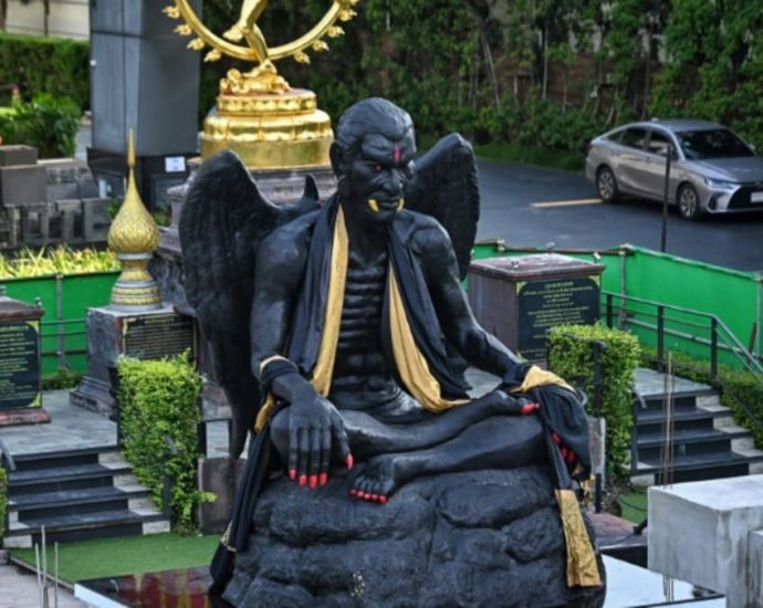 Giant gargoyle-like statue stirs controversy in Bangkok