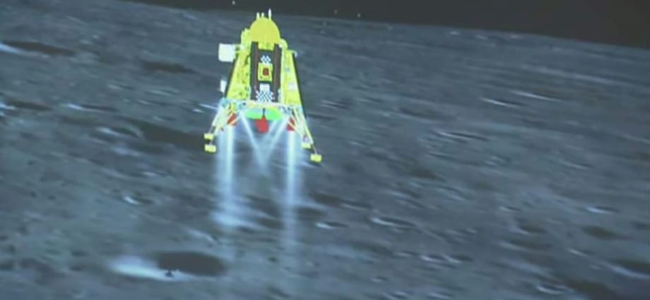 Indian rover begins exploring Moon's south pole