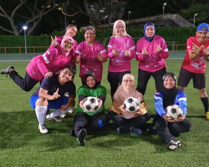 Mum of former women’s national player takes on ‘walking football’: ‘I’ve been active all my life’