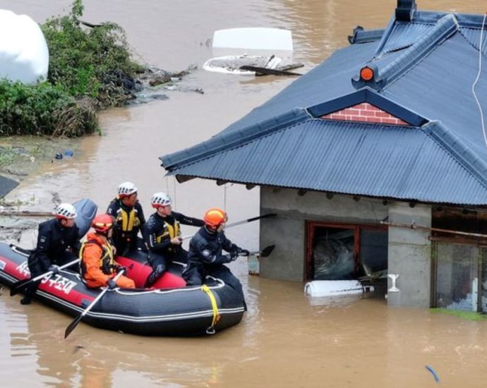 North Korea warns of flood damage after tropical storm drenches South