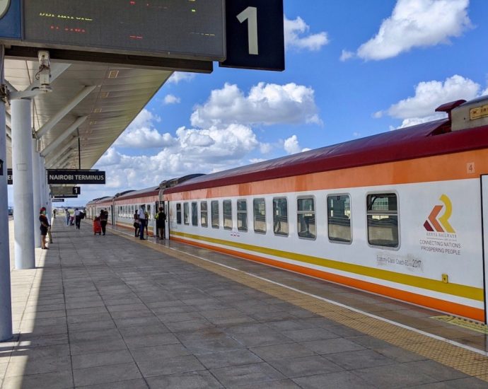 On a China-built train from Mombasa to Nairobi