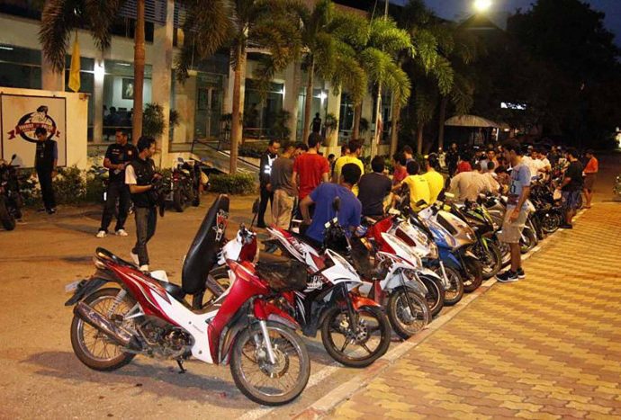 Pattaya police tackle street racing by tourists