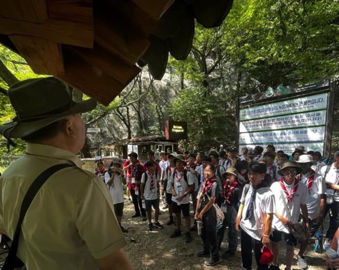 Singapore scouts to continue with activities in South Korea after typhoon threat cuts short jamboree