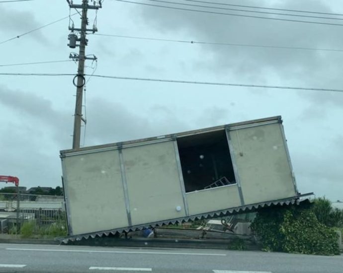 Typhoon Khanun eases off Japan’s Okinawa, but islands brace for return of “unusual” storm